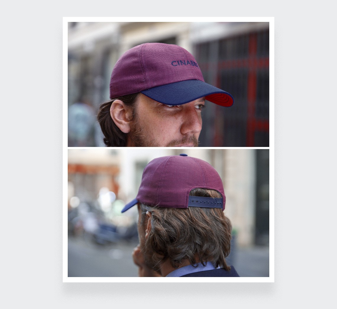 Casquette Cinabre en laine et soie Marlon N°4 