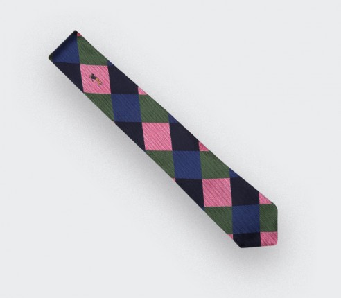 "Golden Bear" tie - silk- cinabre Paris 