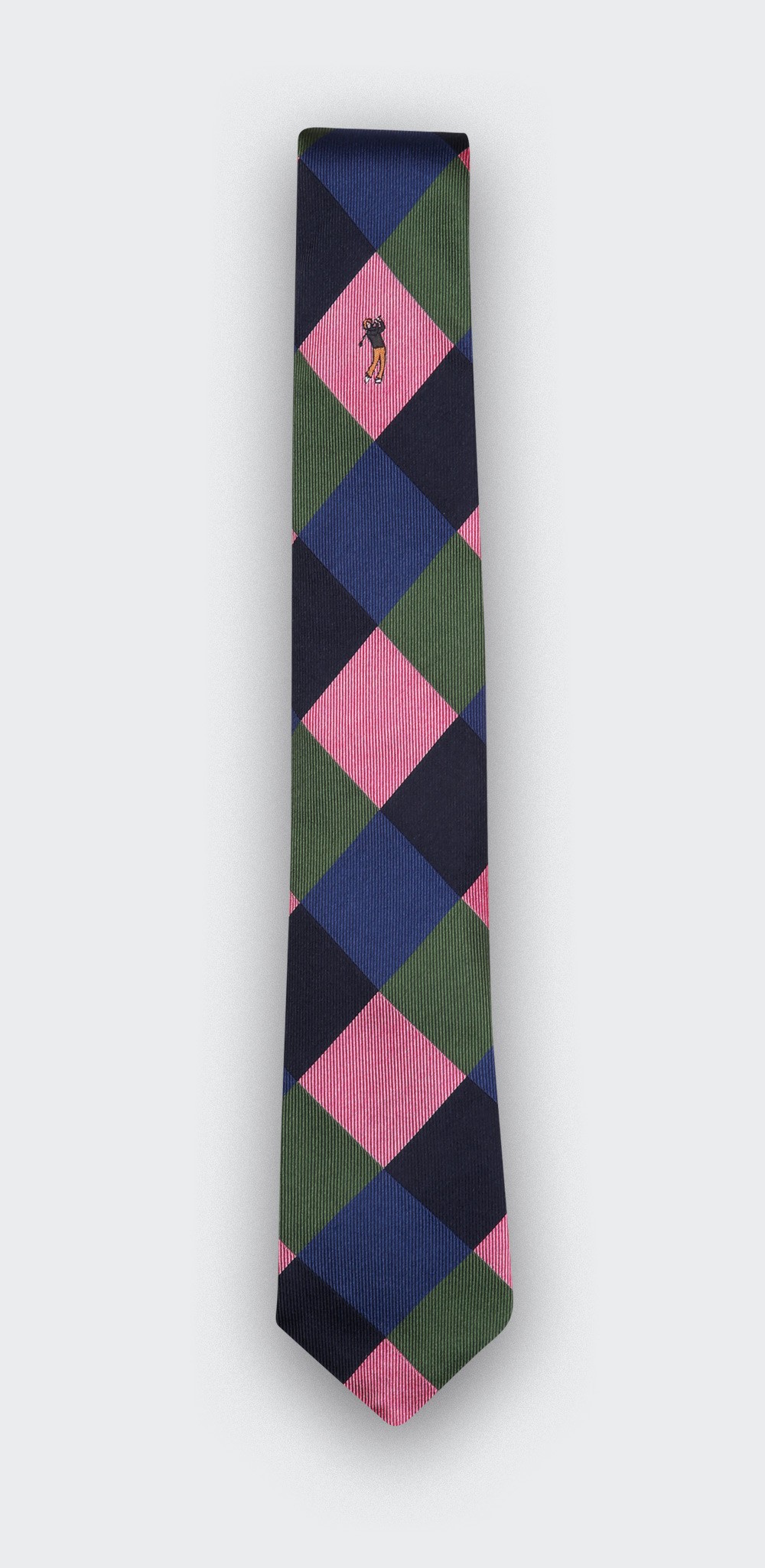 &quot;Golden Bear&quot; tie - silk- cinabre Paris 