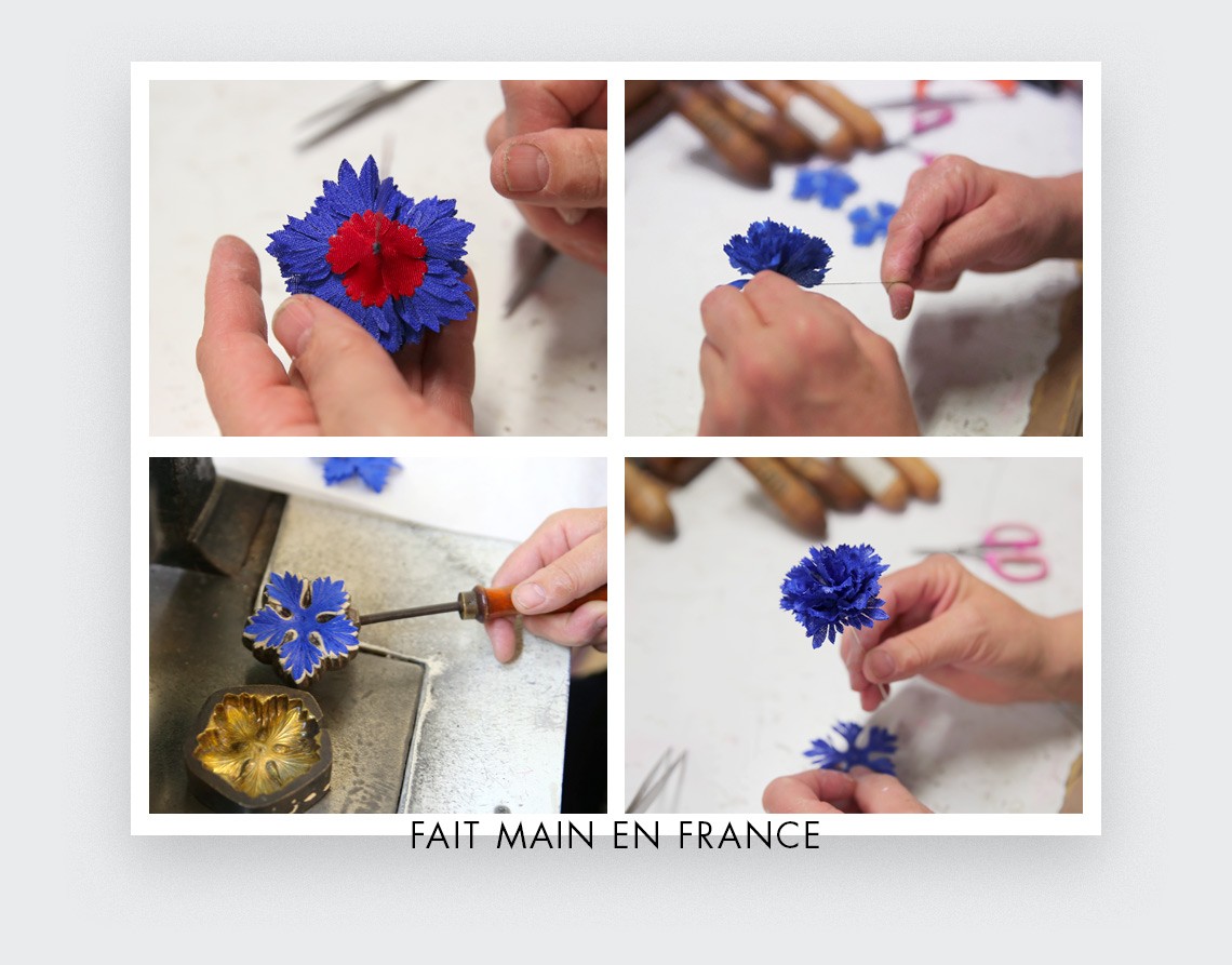 Boutonnière Bleuet Cinabre 