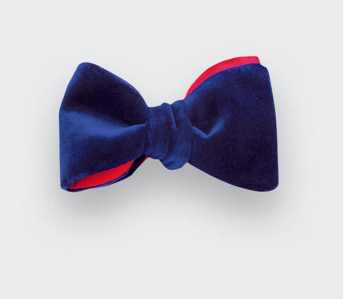 Blue Velvet Bow Tie - cinabre paris