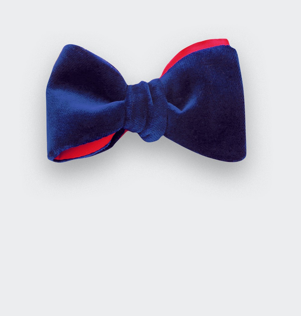 Blue Velvet Bow Tie - cinabre paris