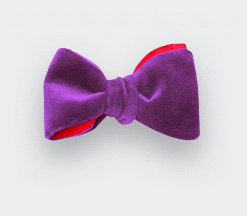 Lavender Velvet Bow Tie - cinabre paris