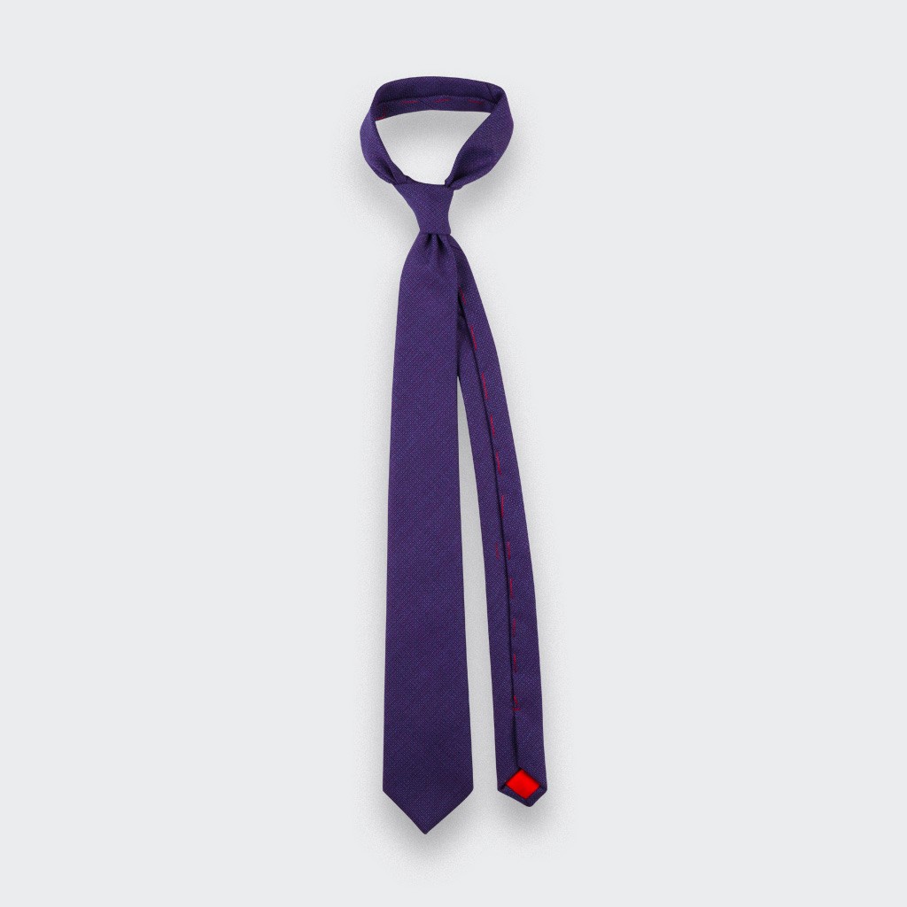 Purple Mesh Tie - cinabre paris