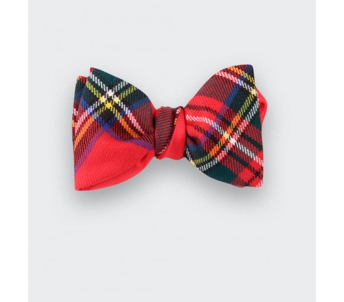 noeud papillon tartan rouge stewart royal - cinabre paris