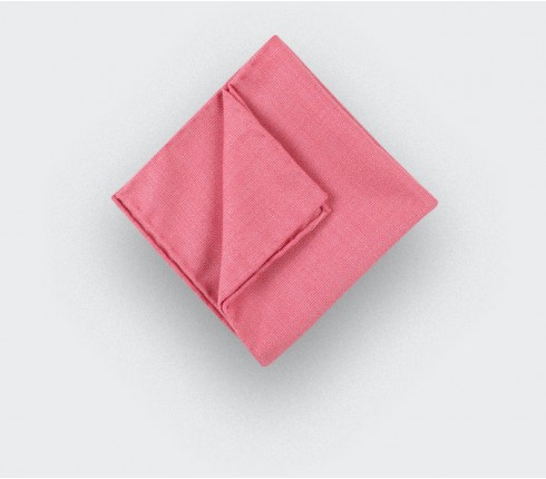 CINABRE Paris - Pocket square - Pink Mesh - Hand Made