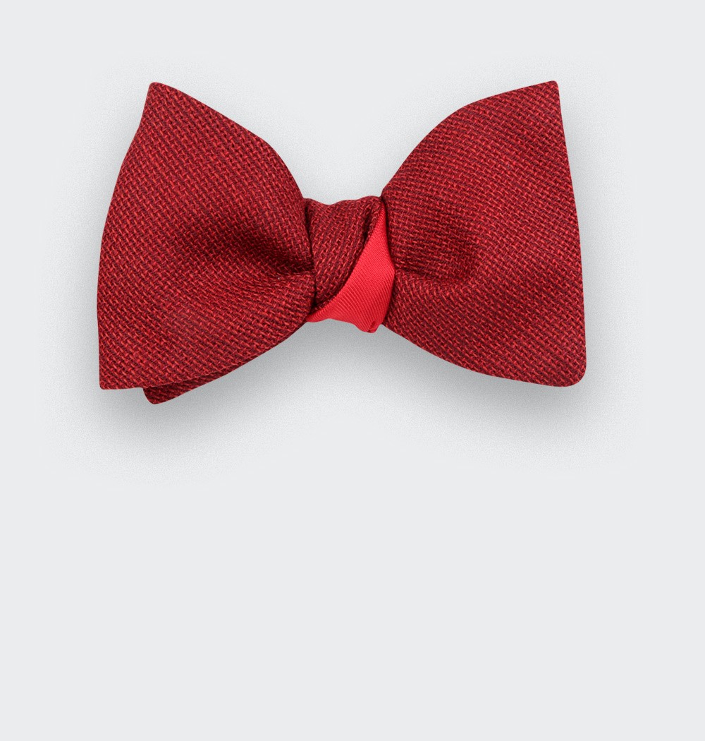 red mesh bow tie - cinabre paris