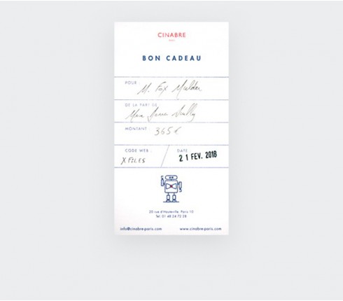 Gant - carte cadeau 185euros - Cinabre