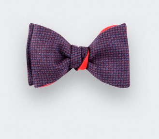 Purple Pink Meteorite Bow Tie