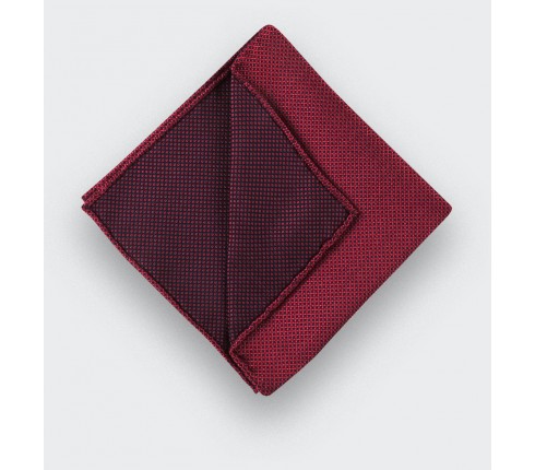 CINABRE Paris - Pocket Square - Pink birdseye - Handmade