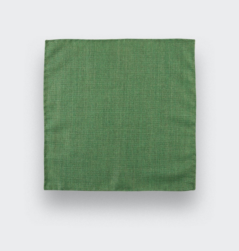 CINABRE Paris - Pocket square - Green Mesh - Hand Made