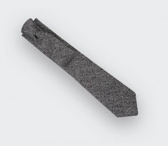 Black and White Meteorite Tie