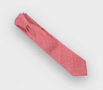 Red Herringbone Tie