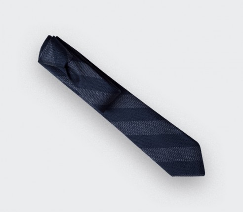 Grey Club Tie - silk - Cinabre Paris