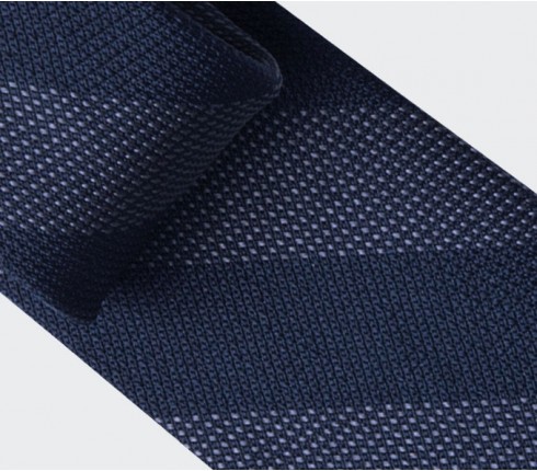 Grey Club Tie - silk - Cinabre Paris