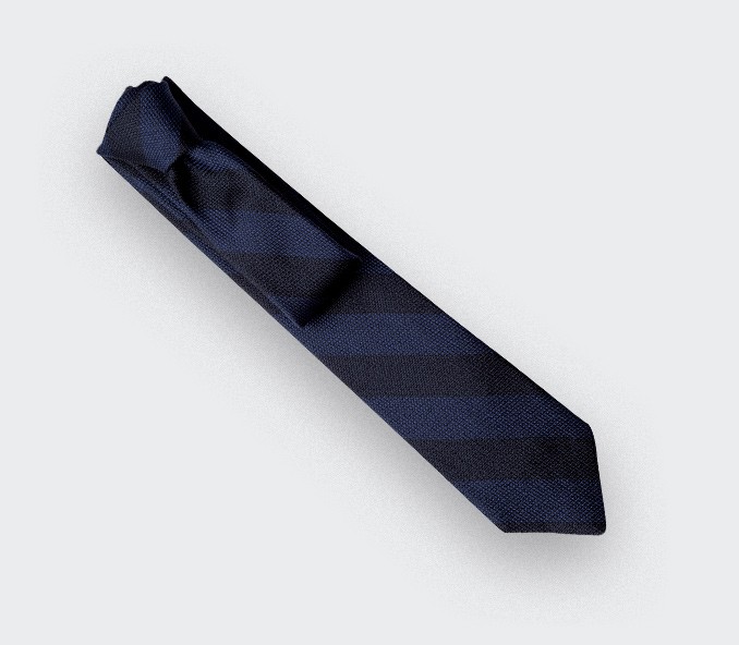 Blue Club Tie - silk - Cinabre Paris