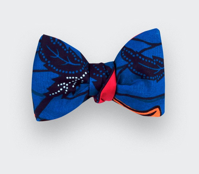 Indigo Wax Bow Tie - Cinabre Paris