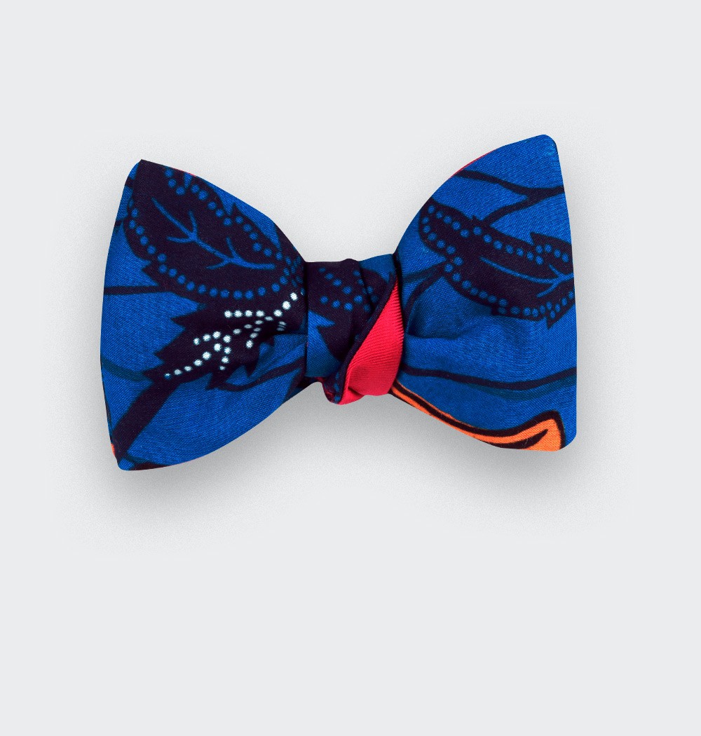 Indigo Wax Bow Tie - Cinabre Paris