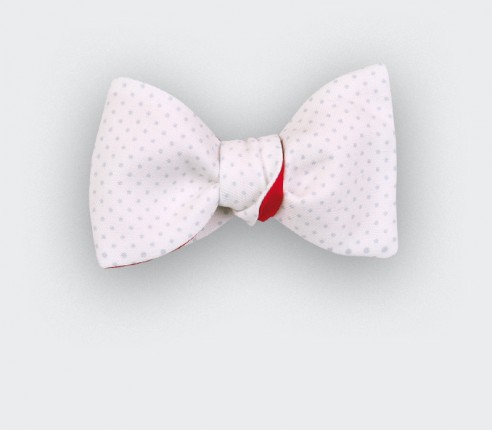 Grey Polka Dot Bow tie - CINABRE Paris