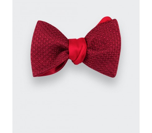 Red Grenadine Silk Bow Tie