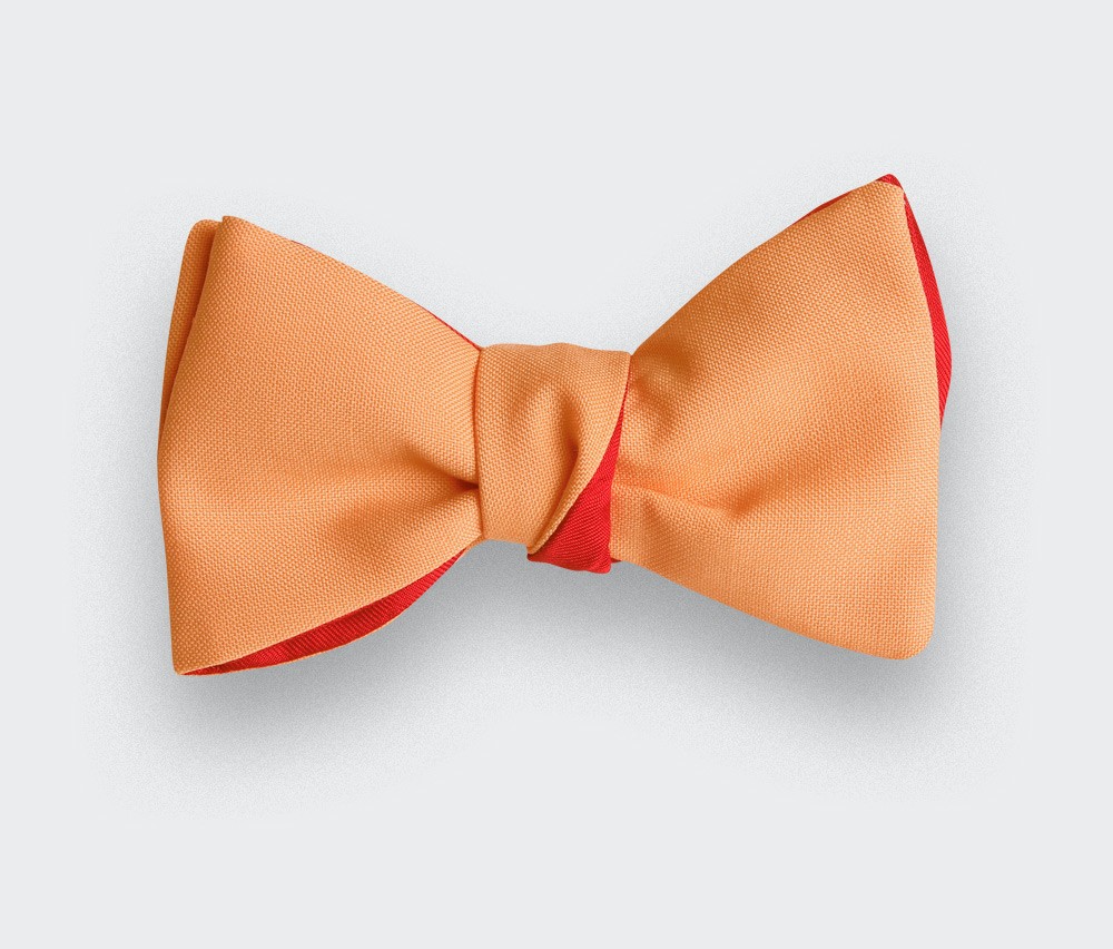 Noeud Papillon Corail Orange - CINABRE Paris