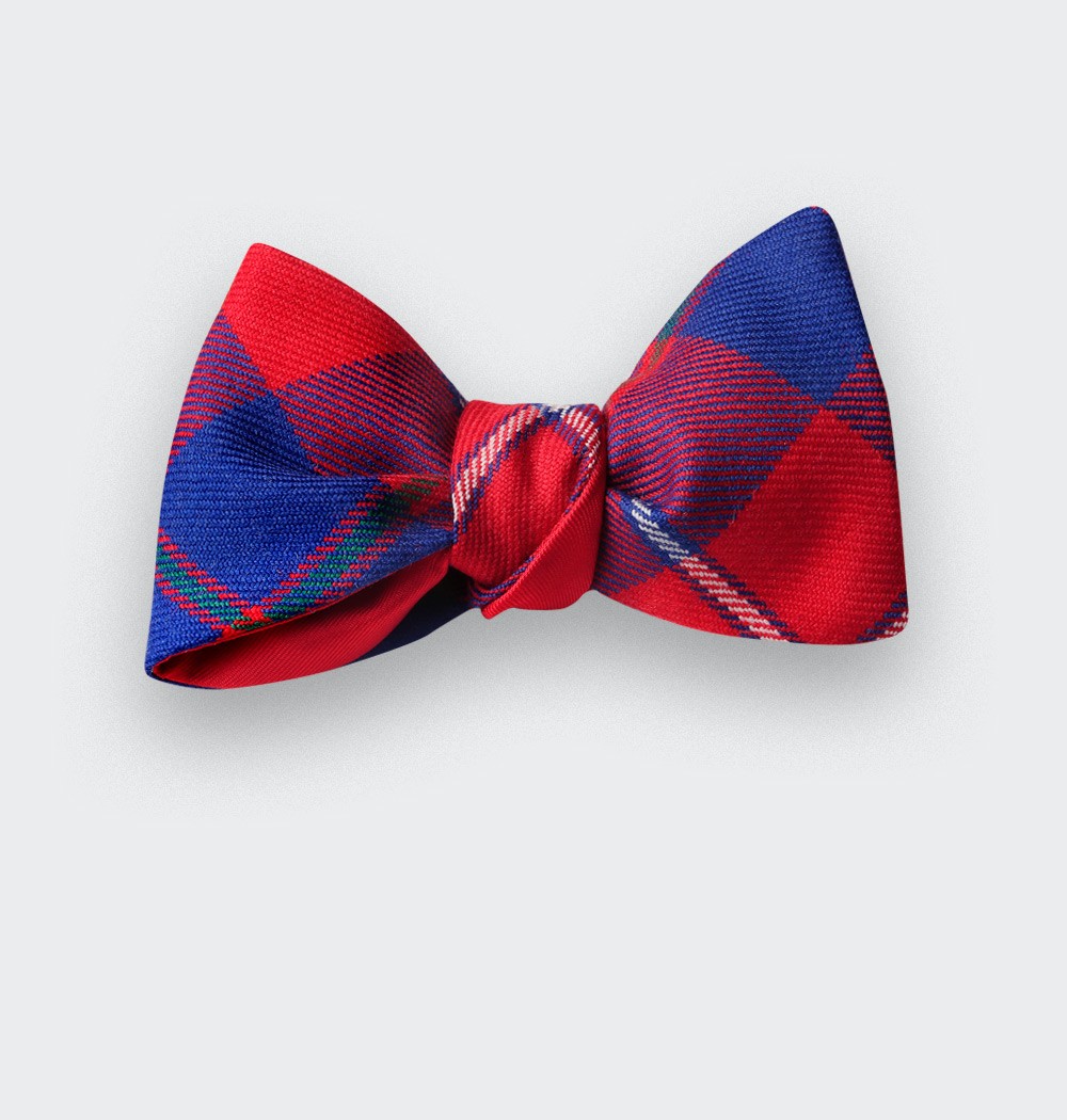 noeud papillon tartan rouge galloway - cinabre paris