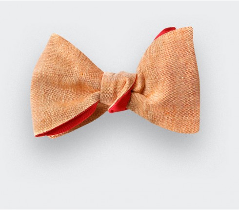 Sand Linen Bow Tie - CINABRE Paris