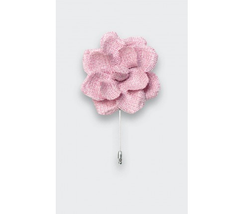 Boutonnière Gardenia Maille Rose Poudré - Cinabre Paris