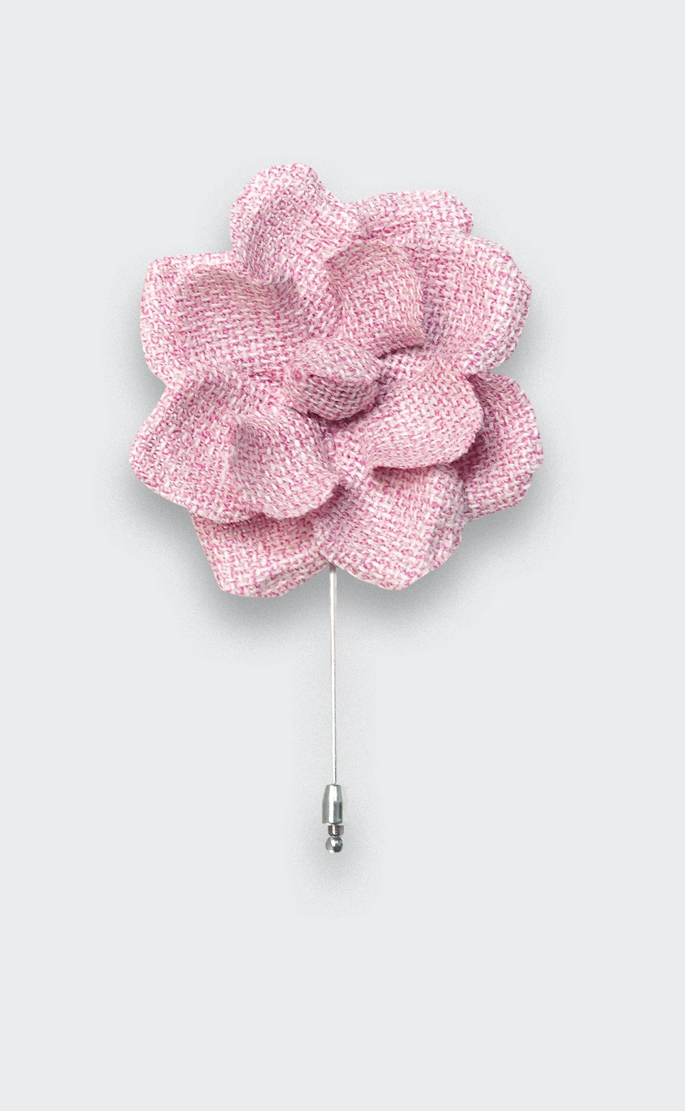 Boutonnière Gardenia Maille Rose Poudré - Cinabre Paris