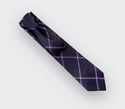 Purple Guernesey Tie - Cinabre Paris