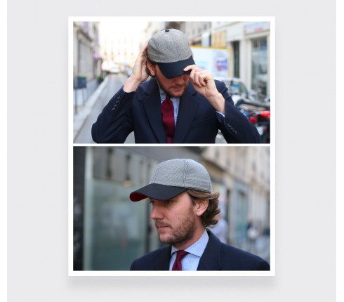 Casquette Pied de Poule n°1 - Cinabre Paris