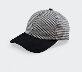 Houndstooth n°1 cap - Cinabre Paris