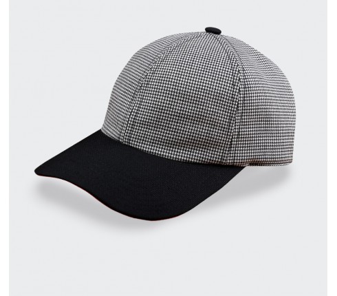 Houndstooth n°1 cap - Cinabre Paris