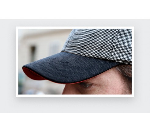 Houndstooth n°1 cap - Cinabre Paris