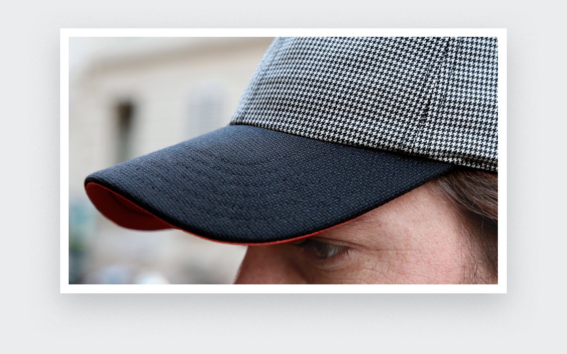 Houndstooth n°1 cap - Cinabre Paris