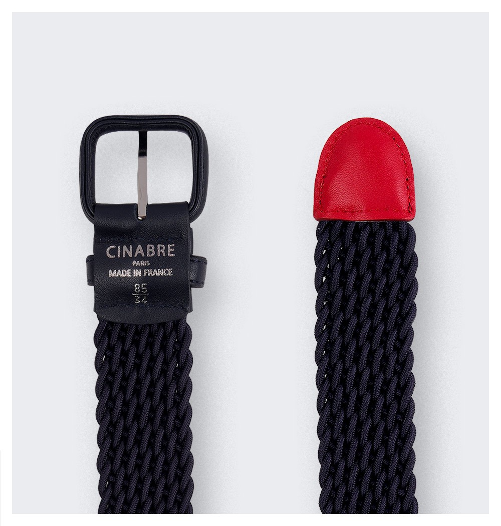 Handwoven belts in France by Cinabre Paris