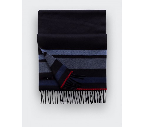 Light blue regenerated cashmere scarf - Cinabre Paris