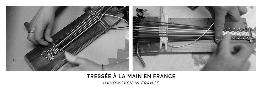 Handwoven belts in France by Cinabre Paris