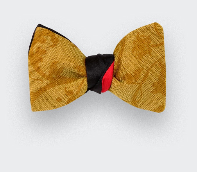 Bow tie Cinabre French Floral,  made in France