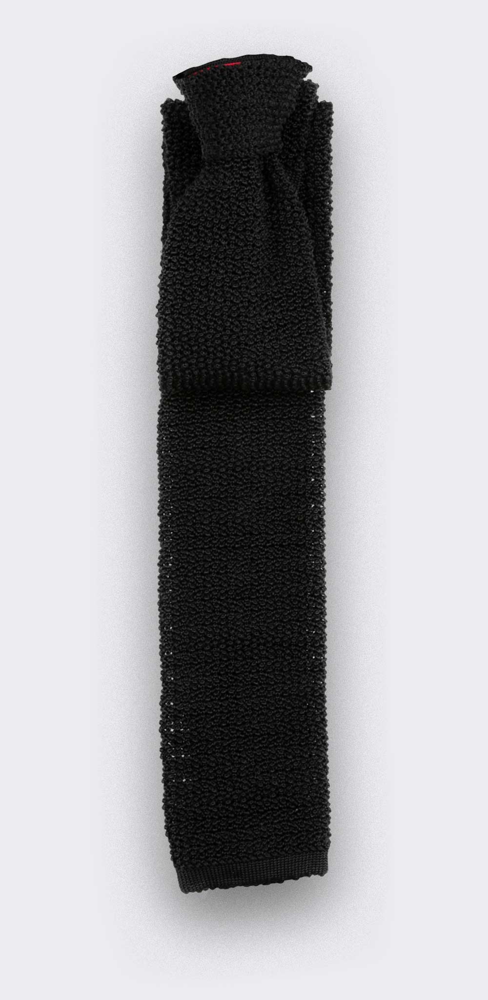 Black Knitted Tie - Cinabre Paris