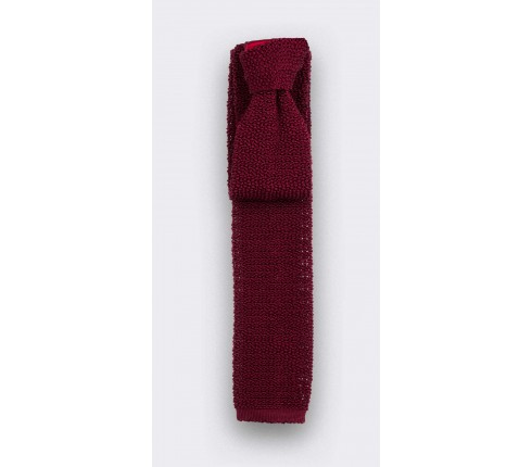 Cravate Tricot Rouge - Cinabre Paris