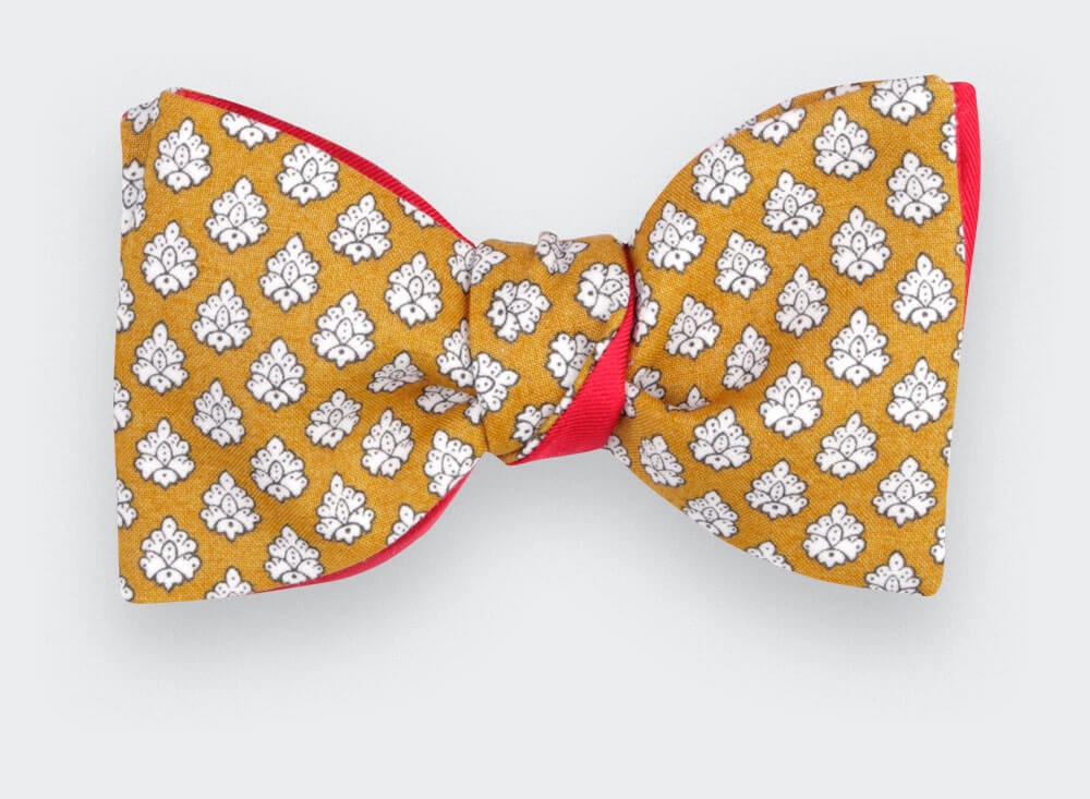 Yellow Provence Bow Tie - Handmade by Cinabre Paris