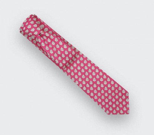 Pink Provence Tie  - Handmade by Cinabre Paris