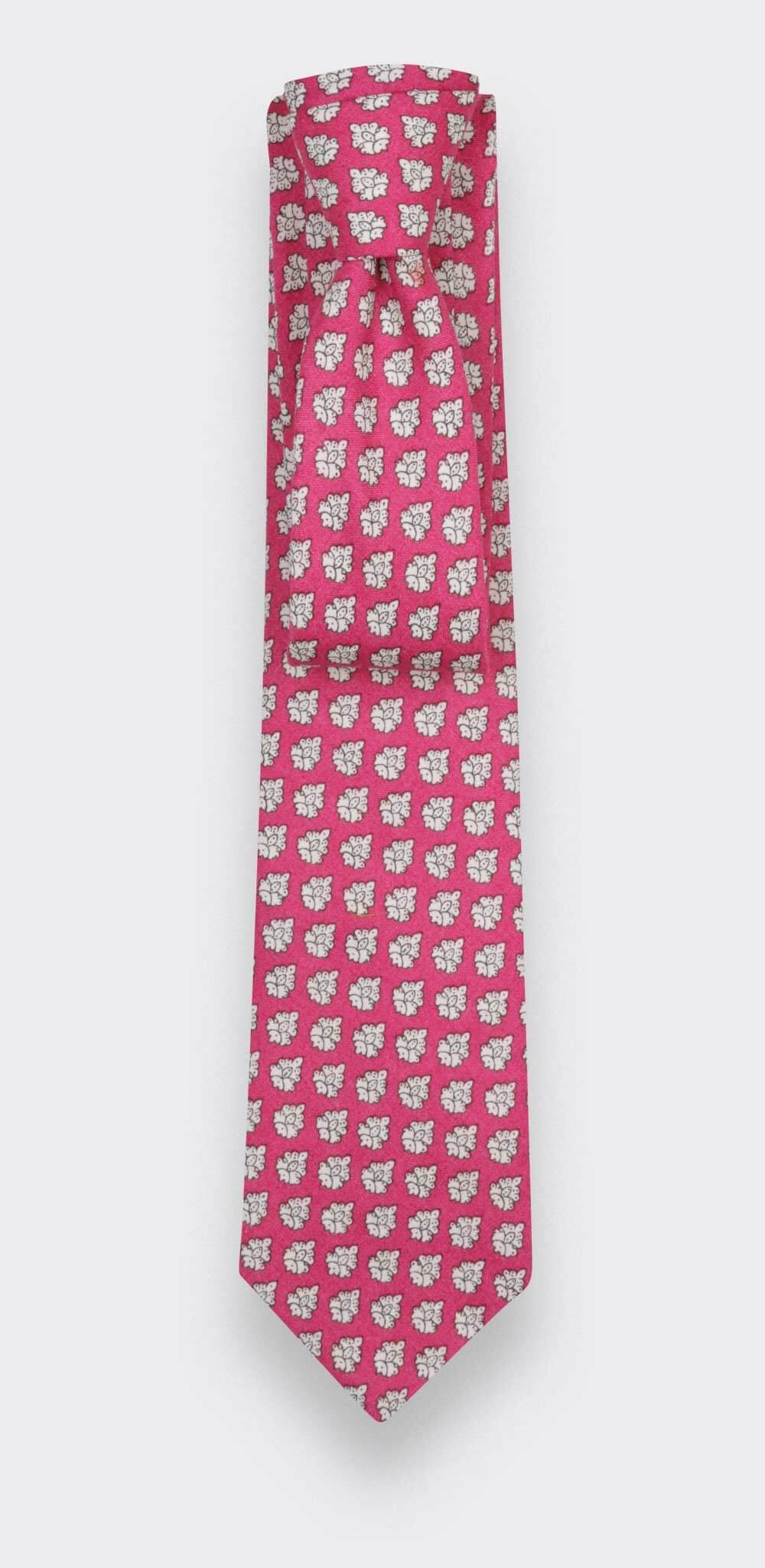 Pink Provence Tie  - Handmade by Cinabre Paris