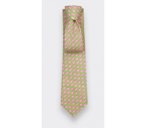 Green Provence Tie - Handmade by Cinabre Paris