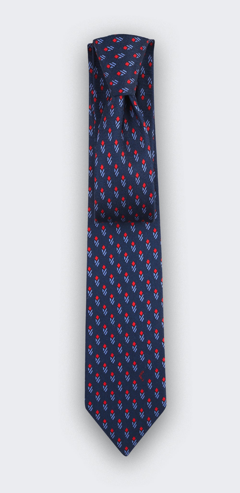 Navy Blue Grand Pan Tie - Cinabre Paris