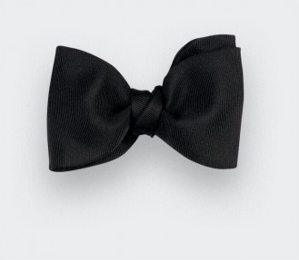 Black Faille Bow Tie