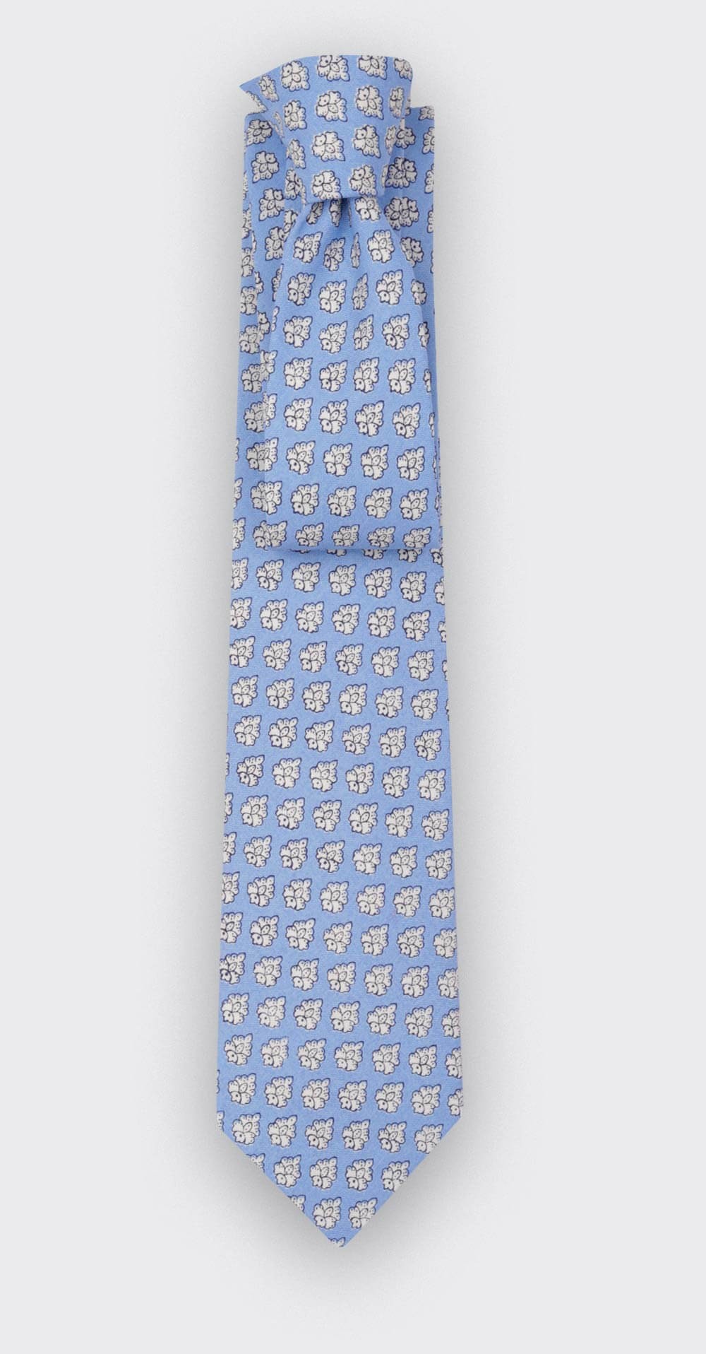 Light Blue Provence Tie - Handmade by Cinabre Paris