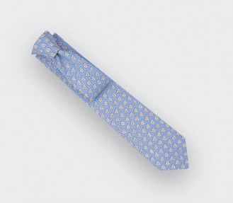 Light Blue Provence Tie - Handmade by Cinabre Paris