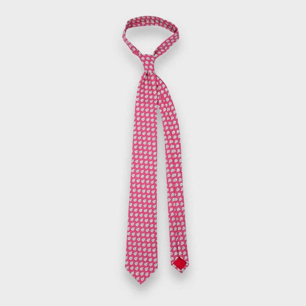 Pink Provence Tie  - Handmade by Cinabre Paris